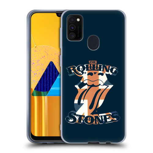 The Rolling Stones Graphics Union Jack Tongue Soft Gel Case for Samsung Galaxy M30s (2019)/M21 (2020)