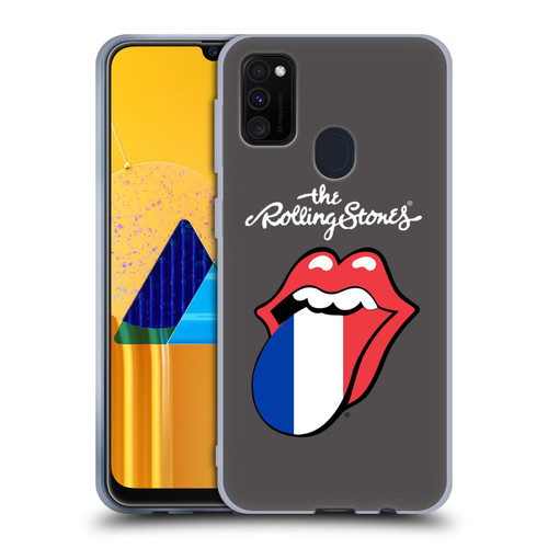 The Rolling Stones International Licks 1 France Soft Gel Case for Samsung Galaxy M30s (2019)/M21 (2020)