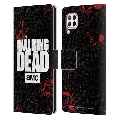 AMC The Walking Dead Logo Black Leather Book Wallet Case Cover For Huawei Nova 6 SE / P40 Lite