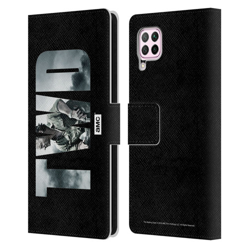 AMC The Walking Dead Logo Landscape Leather Book Wallet Case Cover For Huawei Nova 6 SE / P40 Lite