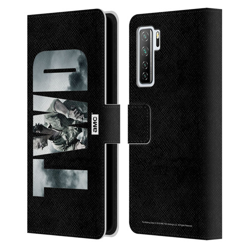 AMC The Walking Dead Logo Landscape Leather Book Wallet Case Cover For Huawei Nova 7 SE/P40 Lite 5G