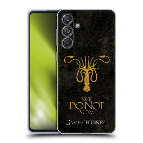 HBO Game of Thrones Dark Distressed Look Sigils Greyjoy Soft Gel Case for Samsung Galaxy M55 5G