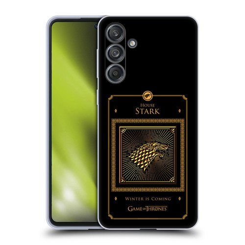 HBO Game of Thrones Golden Sigils Stark Border Soft Gel Case for Samsung Galaxy M55 5G