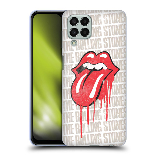 The Rolling Stones Graphics Dripping Tongue Soft Gel Case for Samsung Galaxy M33 (2022)