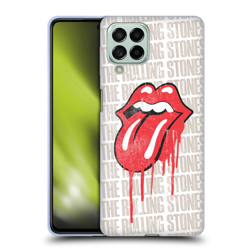 The Rolling Stones Graphics Dripping Tongue Soft Gel Case for Samsung Galaxy M53 (2022)