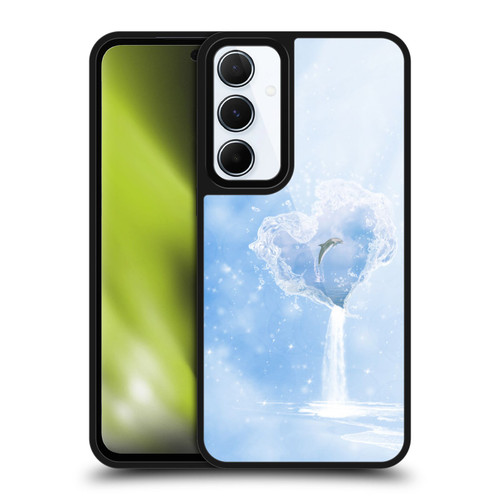 Simone Gatterwe Dolphins Heart Of Ocean Gel Armour Case For Samsung Galaxy A55 5G