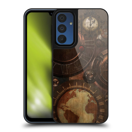 Simone Gatterwe Steampunk Clocks And Gears Gel Armour Case For Samsung Galaxy A15