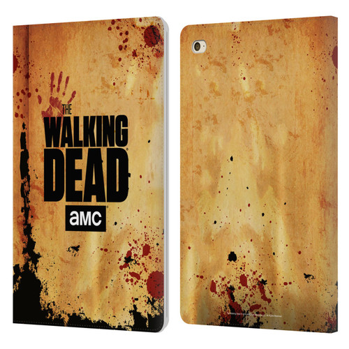 AMC The Walking Dead Logo Stacked Leather Book Wallet Case Cover For Apple iPad mini 4