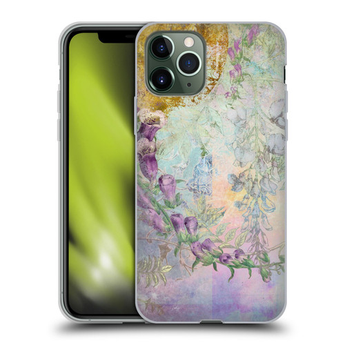 Aimee Stewart Smokey Floral Foxglove Soft Gel Case for Apple iPhone 11 Pro & MagSafe