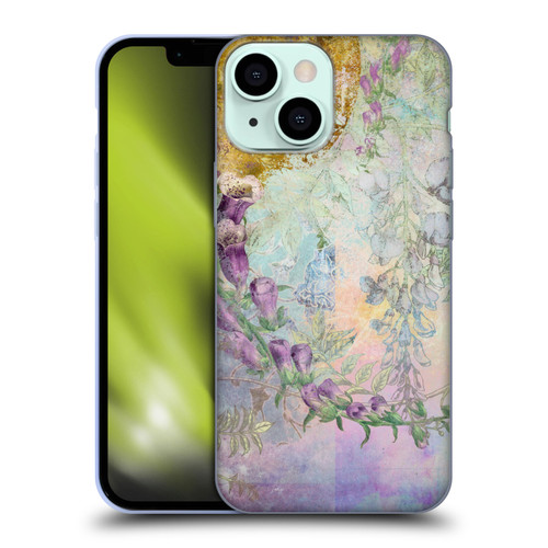 Aimee Stewart Smokey Floral Foxglove Soft Gel Case for Apple iPhone 13 Mini & MagSafe