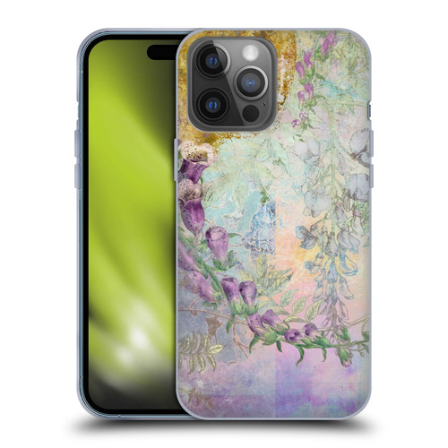 Aimee Stewart Smokey Floral Foxglove Soft Gel Case for Apple iPhone 14 Pro Max & MagSafe
