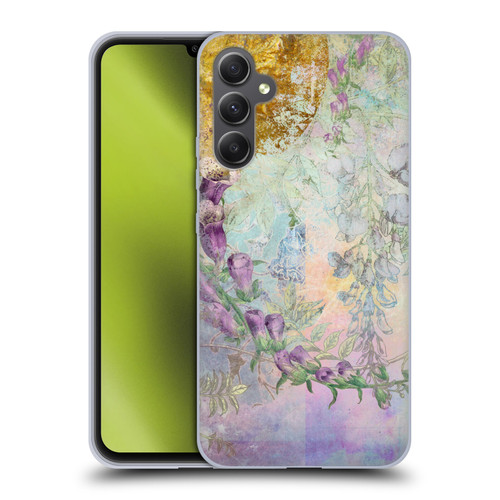Aimee Stewart Smokey Floral Foxglove Soft Gel Case for Samsung Galaxy A34 5G