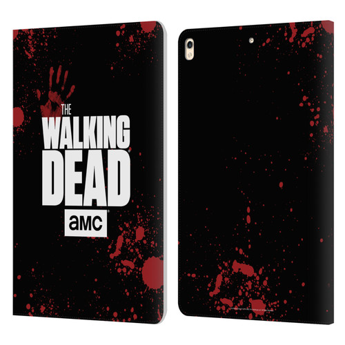 AMC The Walking Dead Logo Black Leather Book Wallet Case Cover For Apple iPad Pro 10.5 (2017)