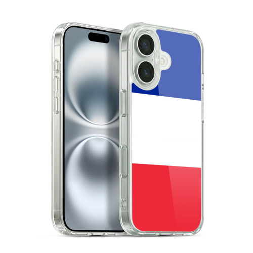 Head Case Designs Football Country Flags France French Français Soft Gel Case for Apple iPhone 16 & MagSafe