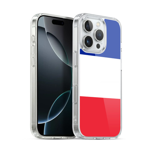 Head Case Designs Football Country Flags France French Français Soft Gel Case for Apple iPhone 16 Pro & MagSafe