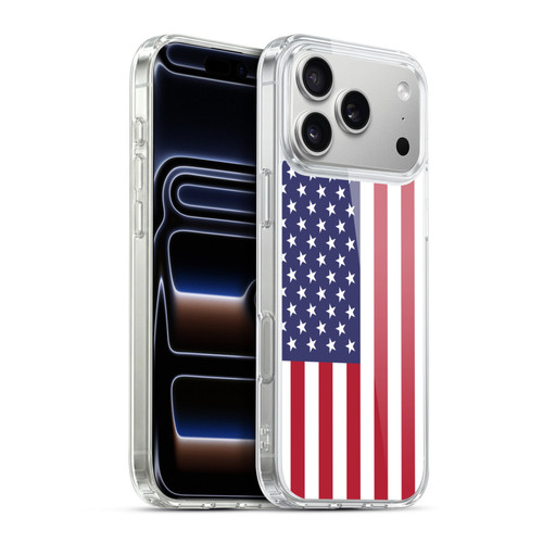 Head Case Designs Football Country Flags United States American USA Soft Gel Case for Apple iPhone 17 Pro Max