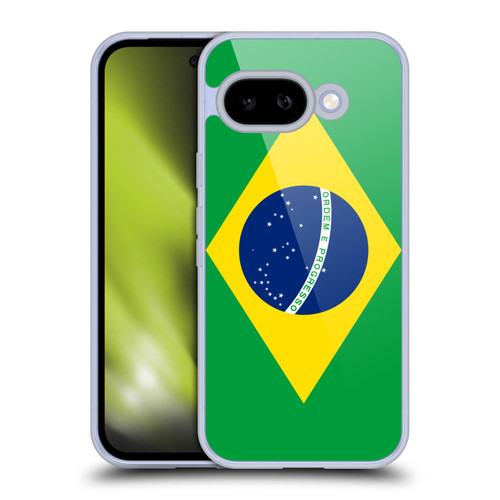 Head Case Designs Football Country Flags Brazil Brazilian Brasil Soft Gel Case for Google Pixel 9A