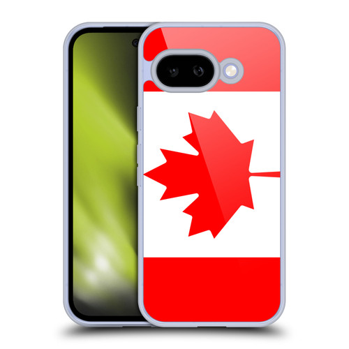 Head Case Designs Football Country Flags Canada Canadian Maple Leaf Soft Gel Case for Google Pixel 9A