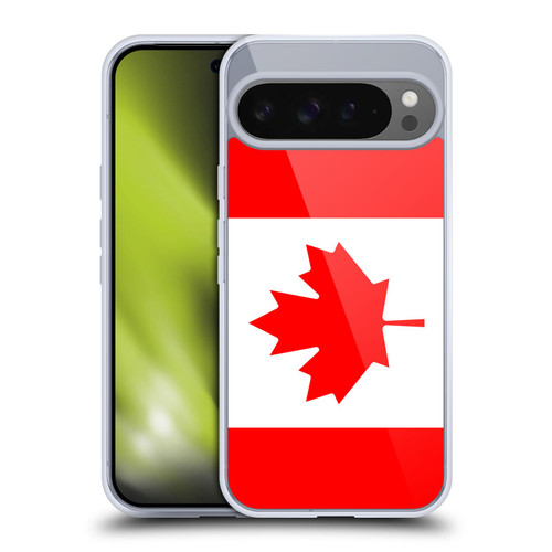 Head Case Designs Football Country Flags Canada Canadian Maple Leaf Soft Gel Case for Google Pixel 9 Pro XL