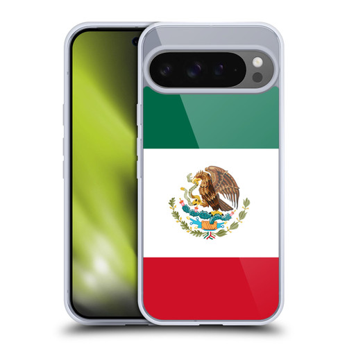 Head Case Designs Football Country Flags Mexico Mexican México Aztec Soft Gel Case for Google Pixel 9 Pro XL