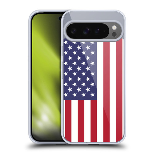Head Case Designs Football Country Flags United States American USA Soft Gel Case for Google Pixel 9 Pro XL