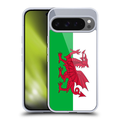 Head Case Designs Football Country Flags Wales Welsh Cymru Red Dragon Soft Gel Case for Google Pixel 9 Pro XL