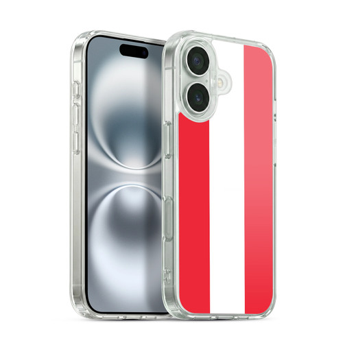 Head Case Designs Football Country Flags 1 Austria Austrian Österreich Soft Gel Case for Apple iPhone 16 & MagSafe