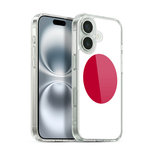 Head Case Designs Football Country Flags 1 Japan Japanese Nippon Nisshoki Soft Gel Case for Apple iPhone 16 & MagSafe