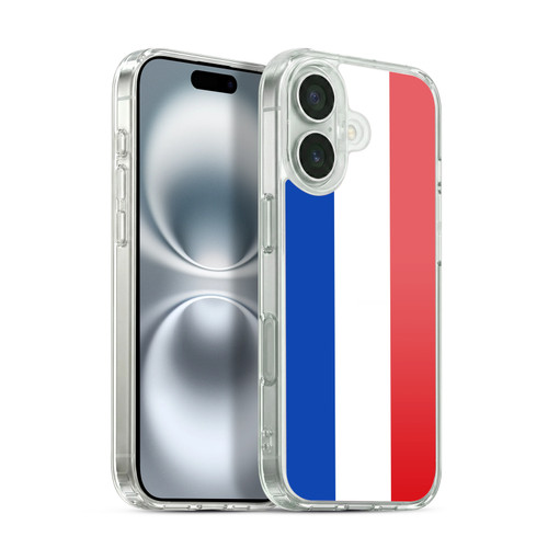 Head Case Designs Football Country Flags 1 Netherlands Dutch Nederland Soft Gel Case for Apple iPhone 16 & MagSafe