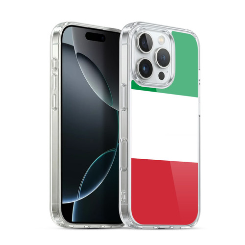 Head Case Designs Football Country Flags 1 Italy Italian Italia Soft Gel Case for Apple iPhone 16 Pro & MagSafe