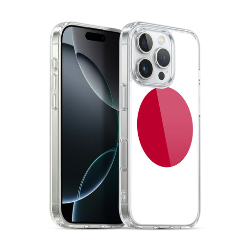 Head Case Designs Football Country Flags 1 Japan Japanese Nippon Nisshoki Soft Gel Case for Apple iPhone 16 Pro & MagSafe
