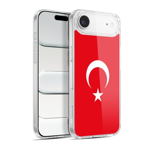 Head Case Designs Football Country Flags 1 Turkey Turkish Türkiye Türk Soft Gel Case for Apple iPhone 17 Air