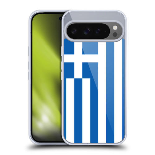 Head Case Designs Football Country Flags 1 Greece Greek Hellenic Soft Gel Case for Google Pixel 9 Pro XL