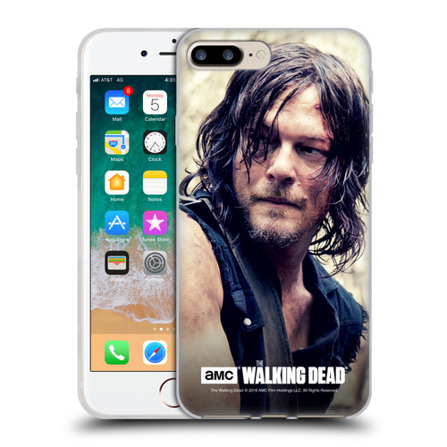 AMC The Walking Dead Daryl Dixon Half Body Soft Gel Case for Apple iPhone 7 Plus / iPhone 8 Plus