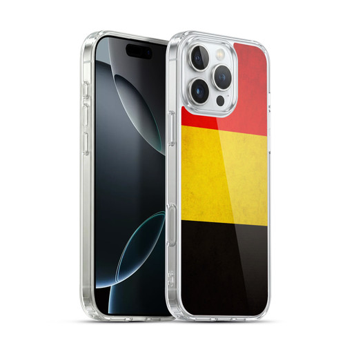 Head Case Designs Football Vintage Flags Belgium Belgian België Belgique Soft Gel Case for Apple iPhone 16 Pro Max & MagSafe
