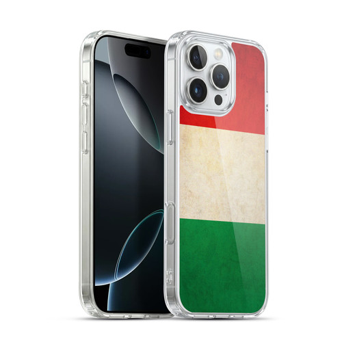Head Case Designs Football Vintage Flags Italy Italian Italia Soft Gel Case for Apple iPhone 16 Pro Max & MagSafe