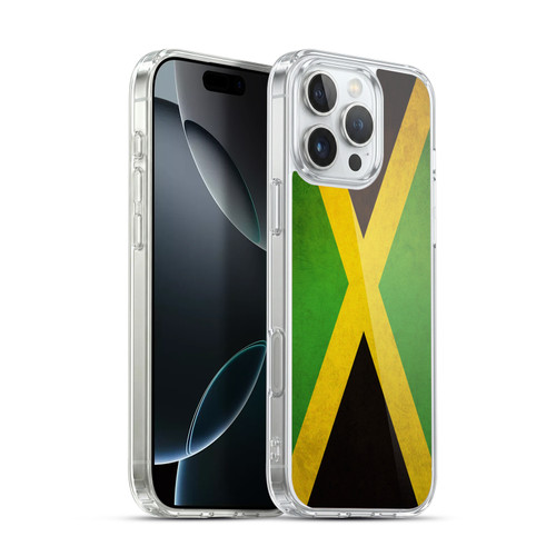 Head Case Designs Football Vintage Flags Jamaica Jamaican Jamaica Soft Gel Case for Apple iPhone 16 Pro Max & MagSafe