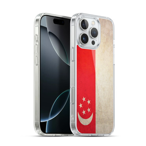Head Case Designs Football Vintage Flags Singapore Singaporean Singapura Soft Gel Case for Apple iPhone 16 Pro Max & MagSafe
