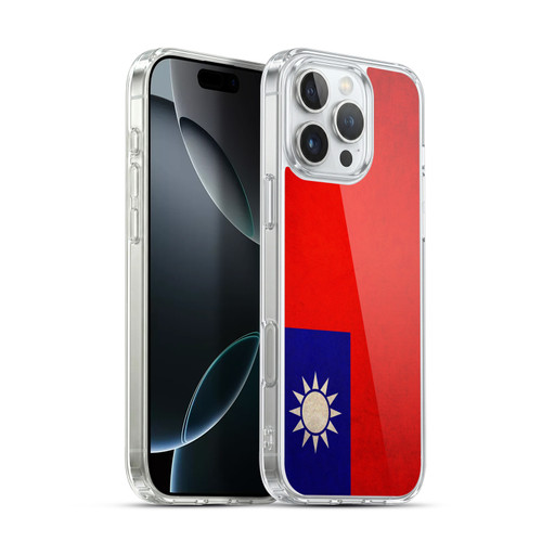 Head Case Designs Football Vintage Flags Taiwan Taiwanese Taiwan Soft Gel Case for Apple iPhone 16 Pro Max & MagSafe