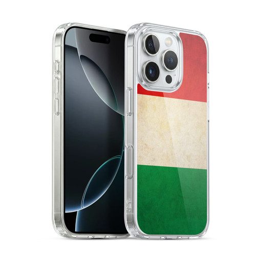 Head Case Designs Football Vintage Flags Italy Italian Italia Soft Gel Case for Apple iPhone 16 Pro & MagSafe