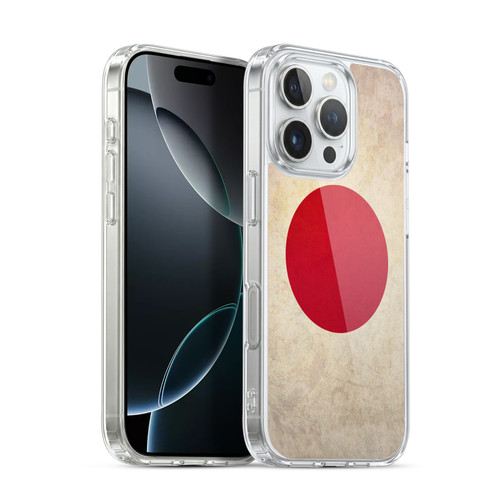 Head Case Designs Football Vintage Flags Japan Japanese Nippon Nisshoki Soft Gel Case for Apple iPhone 16 Pro & MagSafe