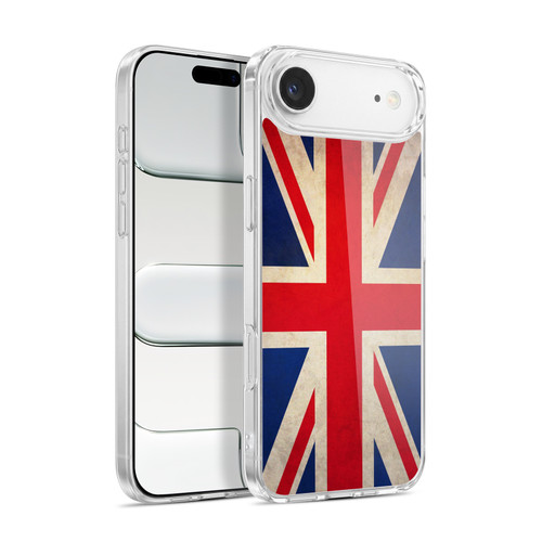 Head Case Designs Football Vintage Flags Great Britain UK Soft Gel Case for Apple iPhone 17 Air