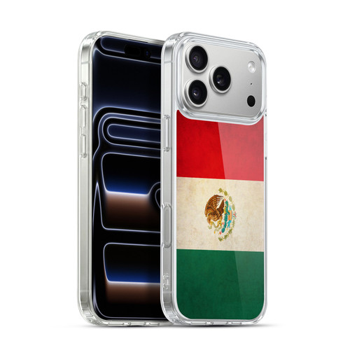 Head Case Designs Football Vintage Flags Mexico Mexican México Aztec Soft Gel Case for Apple iPhone 17 Pro Max