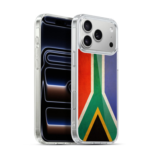 Head Case Designs Football Vintage Flags South Africa South African Soft Gel Case for Apple iPhone 17 Pro Max