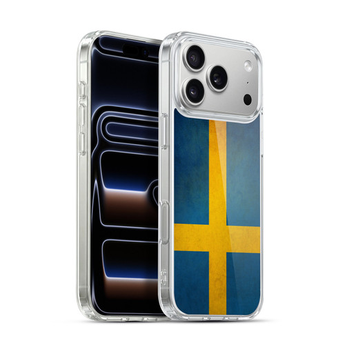 Head Case Designs Football Vintage Flags Sweden Swedish Sverige Nordic Soft Gel Case for Apple iPhone 17 Pro Max