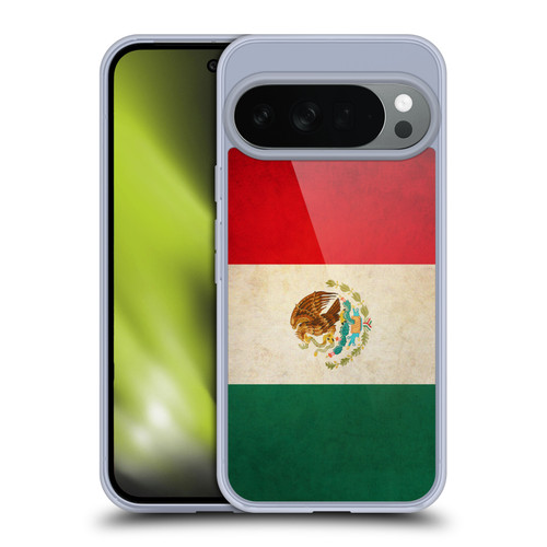 Head Case Designs Football Vintage Flags Mexico Mexican Soft Gel Case for Google Pixel 10
