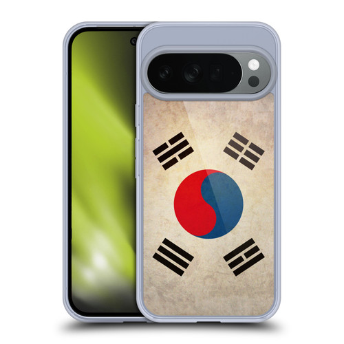 Head Case Designs Football Vintage Flags South Korea South Korean Soft Gel Case for Google Pixel 10