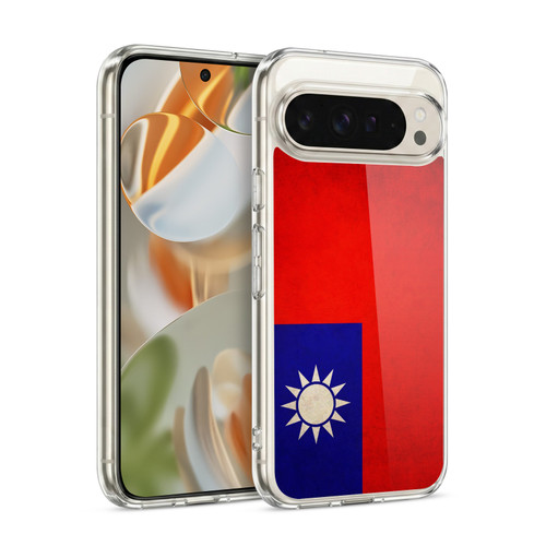 Head Case Designs Football Vintage Flags Taiwan Taiwanese Taiwan Soft Gel Case for Google Pixel 9 / Pixel 9 Pro