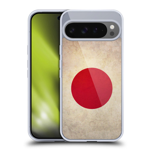 Head Case Designs Football Vintage Flags Japan Japanese Nisshoki Soft Gel Case for Google Pixel 9 Pro XL
