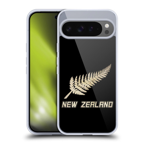Head Case Designs Football Vintage Flags New Zealand Portrait Soft Gel Case for Google Pixel 9 Pro XL